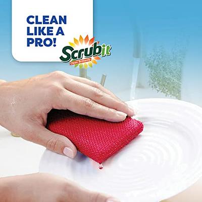 12 Pack Multi-Purpose Scrub Sponges Kitchen, Dish Sponge, Non-Scratch  Microfiber Sponge for Efficiently Cleaning Dishes, Pots, and Pans, and More  (Blue) - Yahoo Shopping