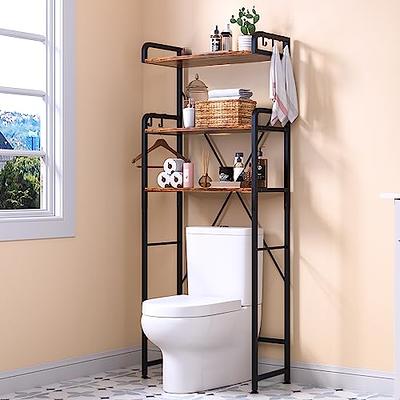 5-Tier Wood Bathroom Cabinet Storage Shelf Laundry Room