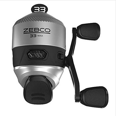 Zebco 33 MAX Spincast Fishing Reel, Smooth and Powerful 2:6:1 Gear Ratio  and Quickset Anti-Reverse Clutch with Bite Alert, Lightweight Graphite  Frame and a Dial-Adjustable Drag, Silver/Black - Yahoo Shopping