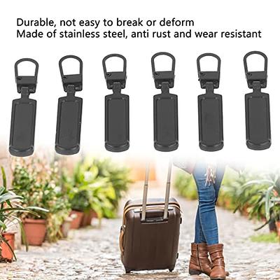 Metal Zipper Head, 6Pcs Multi Purpose Stainless Steel Zipper Pull