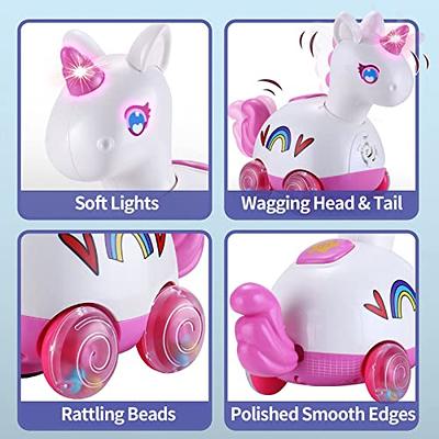 Unicorns Gifts for Girls with Automatic Flashing LED When Opening The Lid  3,4,5,6,7,8 Year Old Girl Gifts for Birthday, Christmas, Easter, and Other