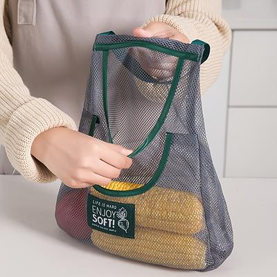 1pc/2pcs, Large Capacity Double Layer Hanging Mesh Storage Bag, Reusable  Bags, Fruit And Vegetable Bags - Yahoo Shopping