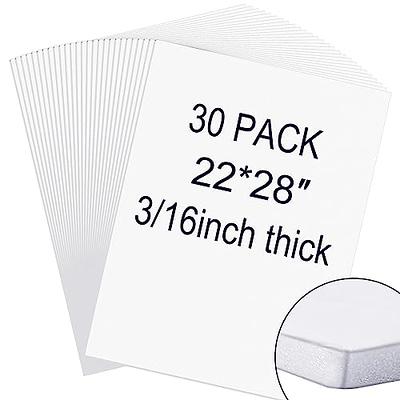 PerKoop 12 Pcs Foam Core Board 30 x 40 x 3/16 (5mm) White Poster