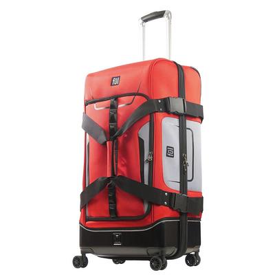 Oumilen 1-Carry on Luggage Bag, 20 in. Softside Suitcase Spinner Luggage with Lock, Red