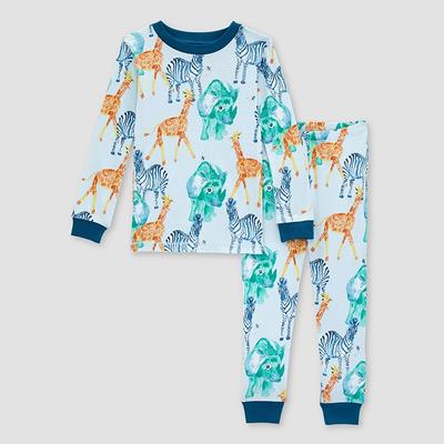 Burt's Bees Baby® Toddler 2pc Wild Safari Organic Cotton Tight Fit