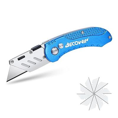 REXBETI 36 Pack Utility Knife, Retractable Box Cutter for Cartons,  Cardboard and Boxes, 18mm Wider Razor Sharp Blade, Smooth Mechanism,  Perfect for Office and Home use (36 Pack) 