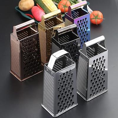 4-in-1 Vegetable&Cheese Grater, Box Grater for Cheese Stainless steel,Food  Shredder 4-Sided Convenience Gadgets for kitchen,Dishwasher Safe,Carrot  Peeler and Slicer (silver) - Yahoo Shopping