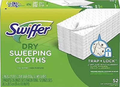 Swiffer Sweeper Dry Mop Refills for Floor Mopping and Cleaning, All Purpose  Floor Cleaning Product, Unscented, 52 Count (Packaging May Vary) - Yahoo  Shopping