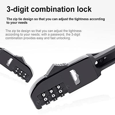 Bike Combination Lock Anti Theft Bike Locks Zip Tie Bike Lock Multi Purpose  Combo Lock Security