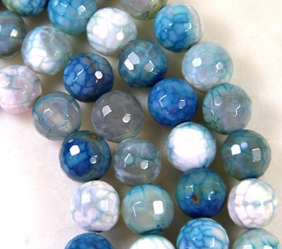 Filluck Natural Stone Beads 10mm Sky Blue Jasper Polished Round Smooth Gemstone Beads for Jewelry Making Adults 15 inch(Sky Blue Jasper,10mm)