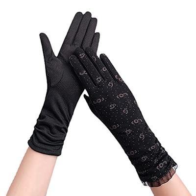 3 Pairs Women Sun Protective Driving Gloves UV Protection Summer Non Slip  Touchscreen Lightweight Driving Gloves for Golf, Riding(M)