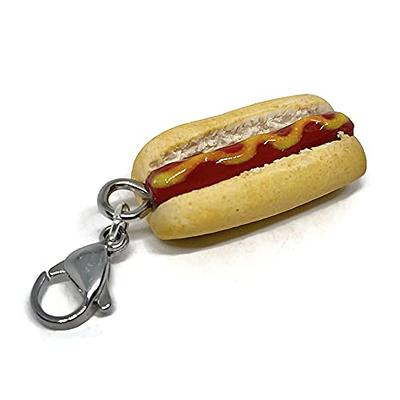 Hot Dog Charm, Durable Lobster Claw Clasp, Zipper Pull Charm For Men,  HotDog Novelty Gifts, Mini Fast Food Charms, Clip On Charm - Yahoo Shopping