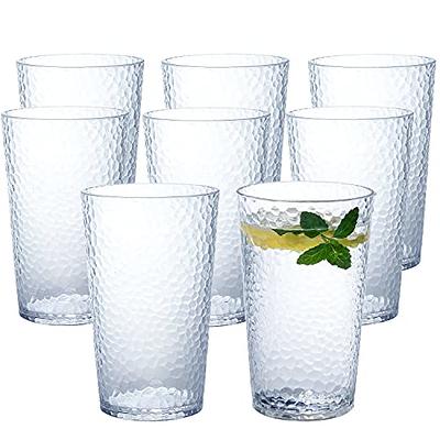 Everyday Drinking Glasses Set of 8 Drinkware Kitchen Glasses for