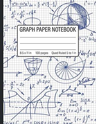 Graph Paper Notebook 1/2 inch Squares: 1/2 inch Graph Paper / Grid Paper  for Science, Math & Engineering Students or Teachers / Math and Science  Grid