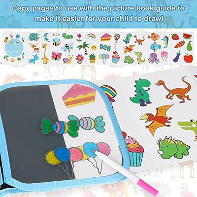 Erasable Doodle Book for Kids with 12 Watercolor Pens