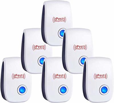 Ultrasonic Pest Repeller 6 Pack, Pest Repellent Plug In Indoor Pest Control  For Mosquito, Insects,cockroaches, Mouse, Rats, Bug, Spider, Ant, Rodent