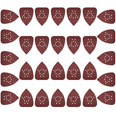 HARSKIYER 30pcs 120 Grit Mouse Detail Sander Sandpaper, Triangle