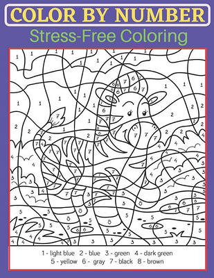 Adult Coloring Book Color By Number & Patterns Stress Relieving &  Relaxation Designs: Color by Number(Coloring Books): Stress-Free Coloring  With Numbe (Paperback)