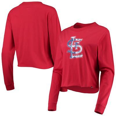 Girl's Youth New Era Pink St. Louis Cardinals Jersey Stars V-Neck