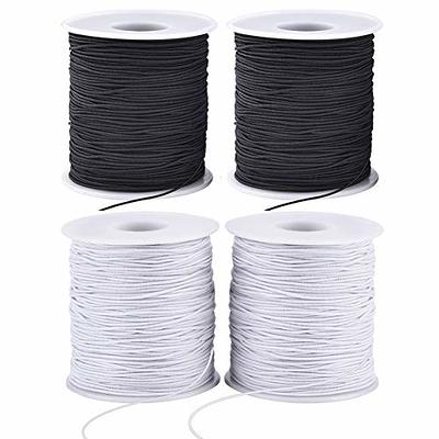 Elastic Beading Cord, 1 mm, White, 250 M, 1 Roll