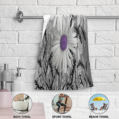 ZOMOY Rustic Floral Hand Towels for Bathroom Set of 2,Absorbent Soft Purple  Daisy Butterfly Foxtail Grass Gray Barn Kitchen Towels,Decorative Bathroom  Towels for Bath,Face,Hair,Shower,Guest 14x28 - Yahoo Shopping