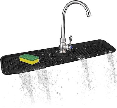 Silicone Sink Protector, 24.8x 13 Drain Sink Mat for Bottom of Kitchen  Stainless Steel Sink