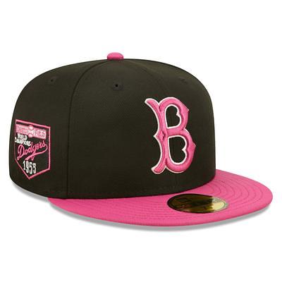 Men's Los Angeles Dodgers New Era Pink 2020 World Series Champions Beetroot  Cyber 59FIFTY Fitted Hat