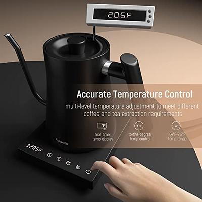 Gooseneck Coffee Kettle Electric Temperature Control Stainless Steel Pour  Pot