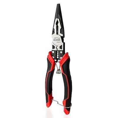 WorkPro 6 Needle Nose Pliers, Mini Long Nose Pliers with Comfort Grip Handles, Pliers Needle Nose with Cutter, Wire Wrapping, Crafts, Jewelry Making