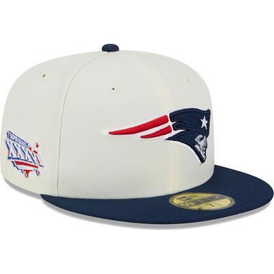 New England Patriots New Era Omaha 59FIFTY Fitted Hat - White