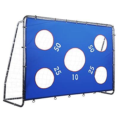 ZELUS Soccer Goal 8 x 5.6 ft, 2 in 1 Powder Coated Soccer Goal Frame with  All Weather Net & Detachable Target Goal Net for improving Skills - Yahoo  Shopping