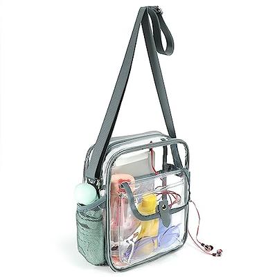 Paxiland Clear Backpack Small Stadium Approved for Women Clear Bag for Work  Travel Concert Sports Grey-m