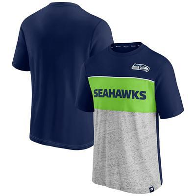 Seattle Seahawks Fanatics Branded Women's Wordmark Long Sleeve V-Neck  T-Shirt - College Navy