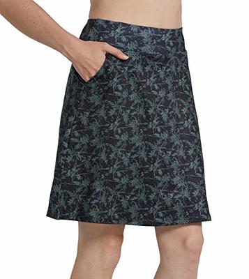  alvon Women Knee Length Skirts with Leggings Modest Skirt with  Leggings Golf Skirt with Leggings Athletic Skort with Leggings Black S :  Sports & Outdoors