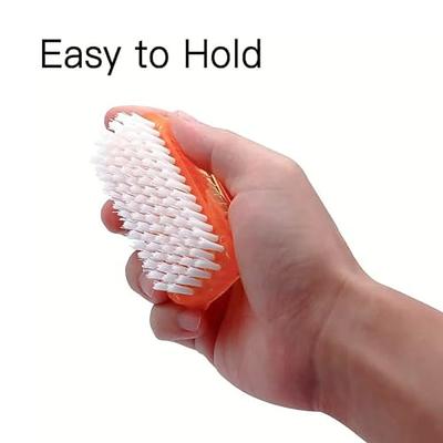 Handle Grip Nail Brush Cleaner Fingernail Scrub Brush Hand Cleaning Brushes  Soft Stiff Bristles Scrubber Manicure