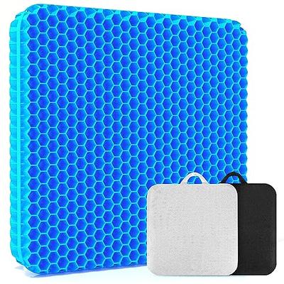 CAR-GRAND Cooling Gel Seat Cushion for Long Sitting, Thick Soft and  Breathable Honeycomb Seat Cushion for Car Wheelchair Home, Gel Chair  Cushion for