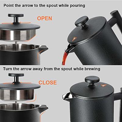 Secura French Press Coffee Maker Stainless Steel