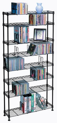 44.75 Xtra Storage 4 Tier Folding Metal Shelf Black - Breighton Home :  Target