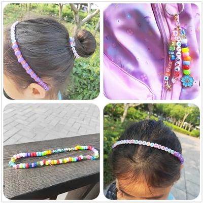 24 Color Pony Beads for Jewelry Making, Hair Beads for Braids for Girls  with Hair Beaders, Rainbow Kandi Bracelets Kit for Bracelet Making for  Women DIY Crafts Friendship Bracelets Making Kit Gift 