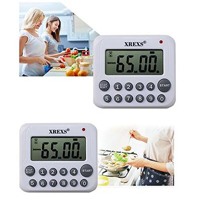 3 Large Display Kitchen Timer - Digital Timer Magnetic Back Loud