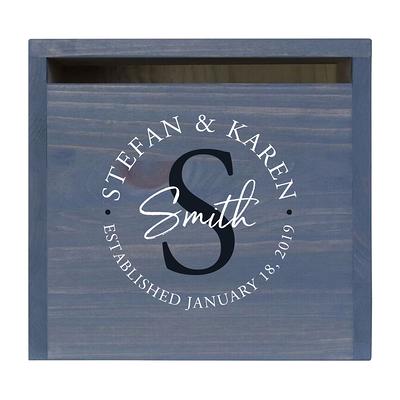 Personalized Recipe Box with Monogram - 4x6 Acrylic