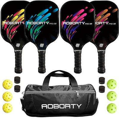 AOBORTY Pickleball Paddles 4 Pack - USAPA Light Graphite Premium Rackets  Fiber Face & Polymer Honeycomb Core Pickleball Set with 6 Outdoor Indoor  Balls Including Portable Carry Bag - Yahoo Shopping
