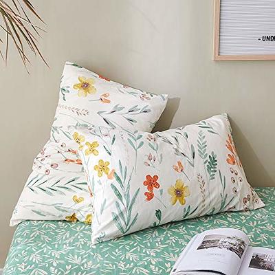 EAVD Garden Style Yellow Orange Flower Duvet Cover Full/Queen Soft 100% Cotton  Chic Shabby Floral Bedding Set with 2 Pillowcases Spring Botanical Floral  Comforter Set with Zipper Closure - Yahoo Shopping