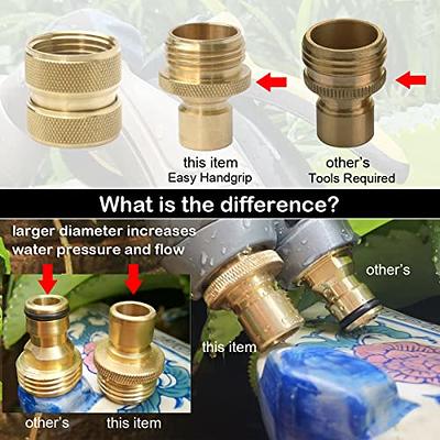 PLG Brass 8-Piece Quick Connect Garden Hose Fittings, 4 Set - Yahoo Shopping