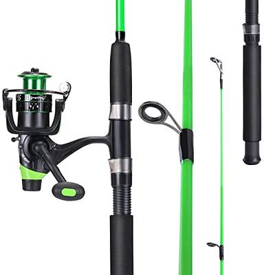 Fishing Rod and Reel Combo, Spinning Reel Fishing Pole, Fishing Gear for  Bass and Trout Fishing, Black - Lake Fishing, Strike Series by Wakeman