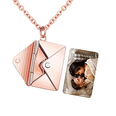 Amazon.com: INCOOSTORE Mother's Day Gifts- Personalized Photo Necklace with  Custom Picture Inside Projection Mother's Birthday Gifts : Clothing, Shoes  & Jewelry