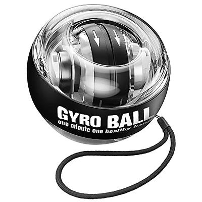 Parallel Halo Power Wrist Ball Metal Gyro Ball AUTO Start Wrist Exercises  Force Ball Gyroscope Ball Wrist and Forearm Exerciser Arm Strengthener for