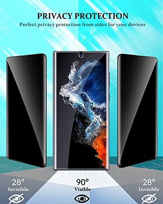 UniqueMe [2+2+1Pack] Compatible for Samsung Galaxy S23 Ultra 6.8 inch  Screen Protector Flexible TPU, Camera Lens Protector with Installation  Frame