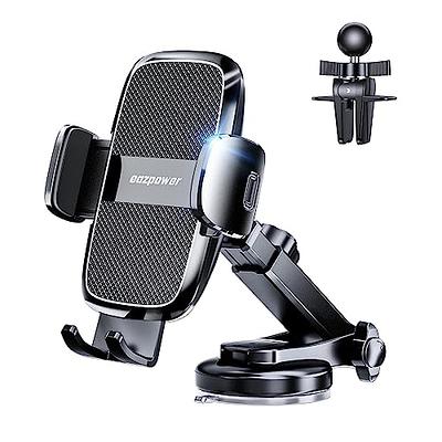 DesertWest Upgraded 2.0 Car Phone Holder Mount, [𝟭𝗦 𝗦𝐥𝐢𝐝𝐞 ] Simplest  Phone Mount for Car, Phone Holder Car for Dashboard/Windshield/Air Vent,  iPhone