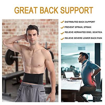 DARLIS Back Support Belt with Inflatable Lumbar Pad - Extra Support for Lower  Back Pain Relief, Herniated